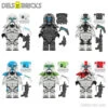 Set Of 6 - Clone Commandos (Star Wars) - Custom Building Blocks Mini Figures Compatible With LEGO