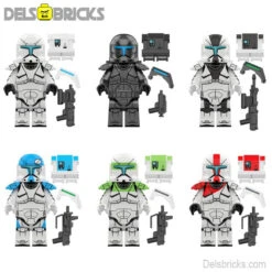 Set Of 6 - Clone Commandos (Star Wars) - Custom Building Blocks Mini Figures Compatible With LEGO