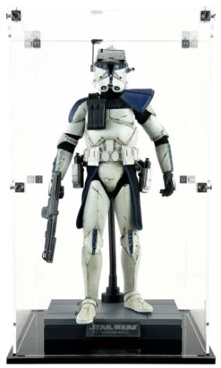 Custom Acrylic Display Case For HOT TOYS 1/6 Sixth Scale MEDIUM SIZE Sideshow Boxes (3mm Thick, UV Resistant) Fits 13.7h X 7w X 6d