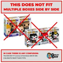 4 PACK DEMON SLAYER Pop Protectors For Funko (0.50mm Thick, UV & Scratch Resistant) 6.25h X 15w X 3.5d -Displaygeek Shop does not fit mulitple pop boxes