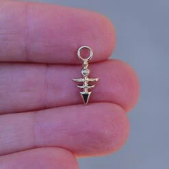 Yu-Gi-Oh!™ Micro Emperor Key Earring - 14KT 6 Yu-Gi-Oh!™ Micro Emperor Key Earring - 14KT -Displaygeek Shop emperorkey