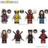 Set Of 8 (Marvel Deadpool & Wolverine Movie) - Custom Building Blocks Mini Figures Compatible With LEGO