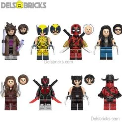 Set Of 8 (Marvel Deadpool & Wolverine Movie) - Custom Building Blocks Mini Figures Compatible With LEGO