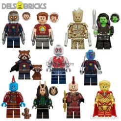 Set Of 11 (Marvel Guardians Of The Galaxy) - Custom Building Blocks Mini Figures Compatible With LEGO