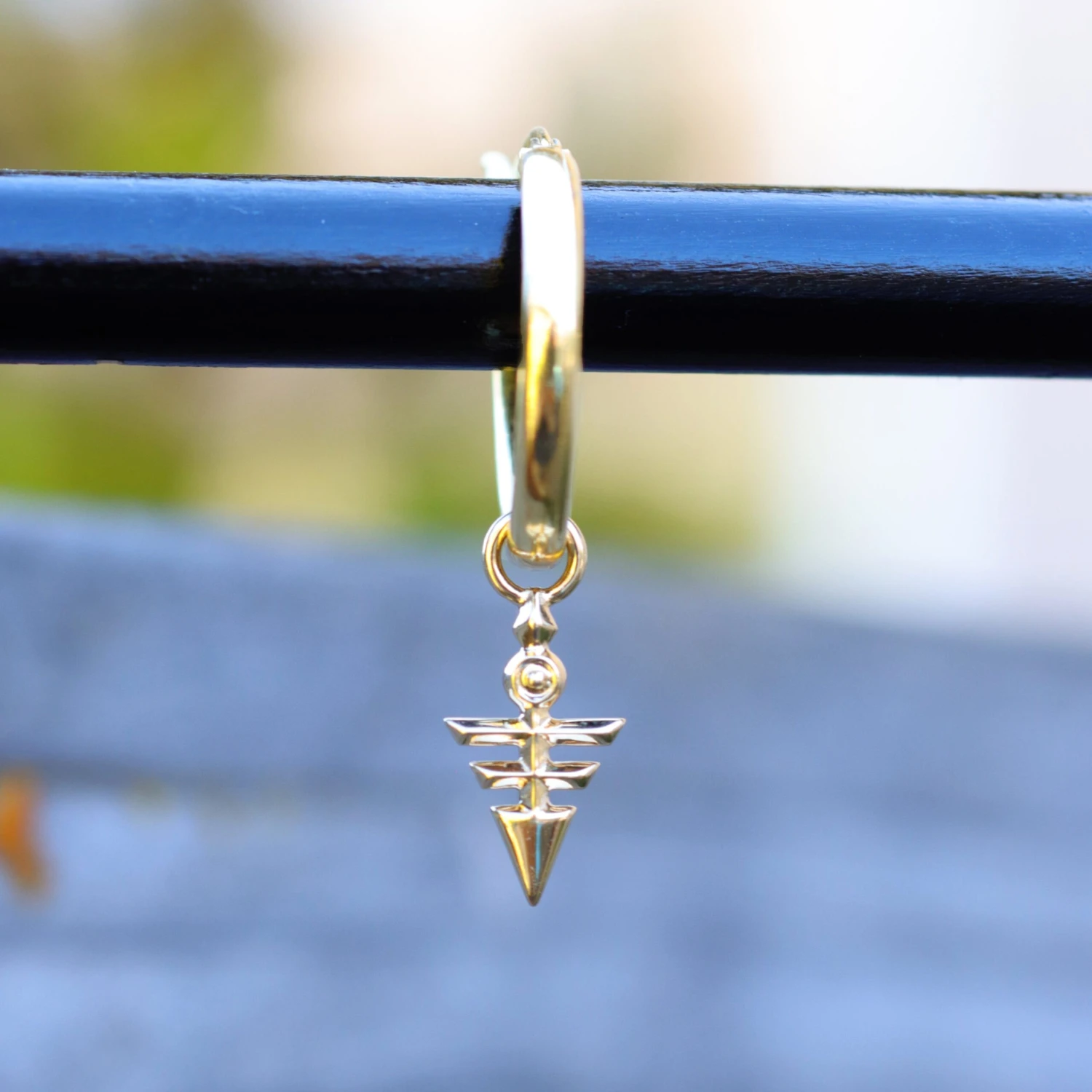 Yu-Gi-Oh!™ Micro Emperor Key Earring - 14KT 2 Yu-Gi-Oh!™ Micro Emperor Key Earring - 14KT - Image 2