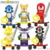 Sonic (Sonic The Hedgehog) - Custom Building Blocks Mini Figures Compatible With LEGO